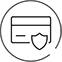 Credit card with shield