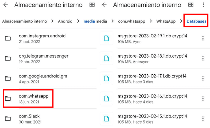 Cómo recuperar mensajes de WhatsApp sin copia de seguridad
