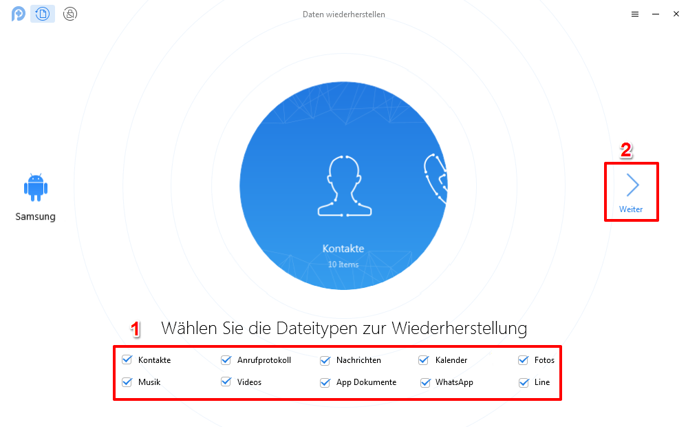 Android Daten effizient wiederherstellen nach Werkeinstellung – mit PhoneRescue