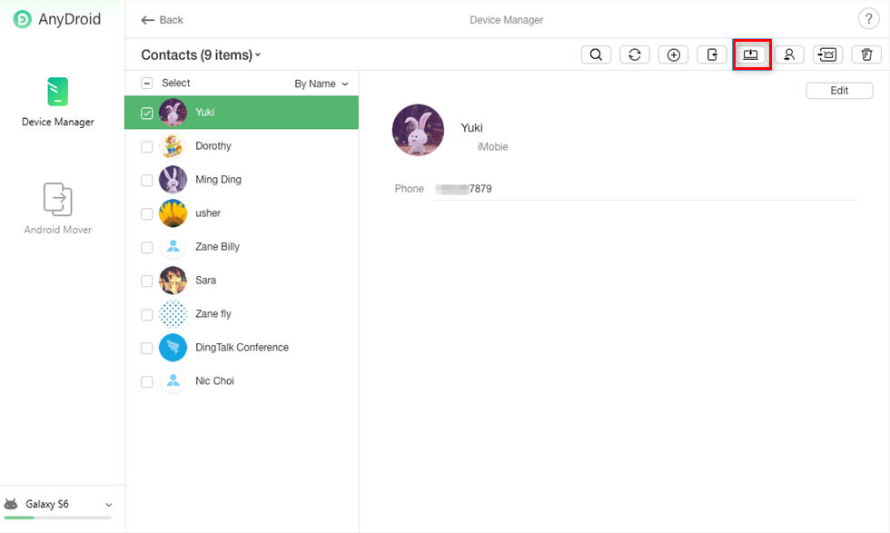 Preview and Select the Contacts