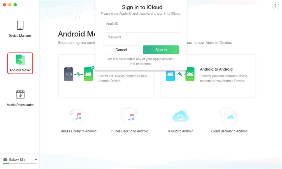 Sign in Your iCloud Account