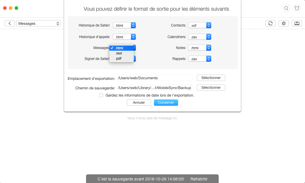 Page Web avec bouton en surbrillance