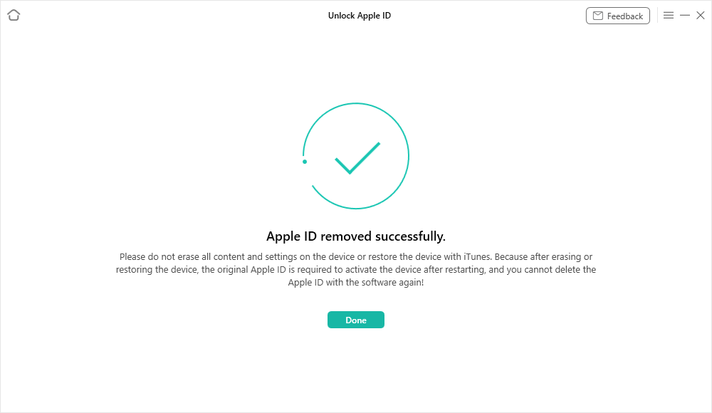 Apple ID error screen