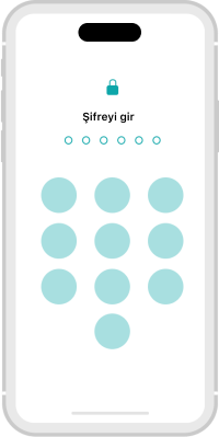 Mavi düğmeli beyaz telefon