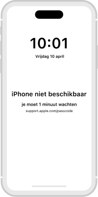 Iphone met iphone nit beschibaar