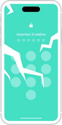 telefono con licona di blocco