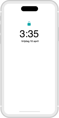 Telefoon met slot op scherm