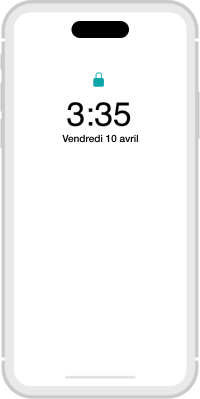 Téléphone avec serrure
