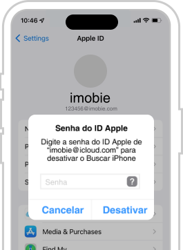 iPhone com aplicativo iMobie