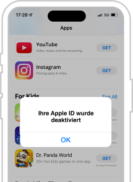 Telefon mit App-Homepage