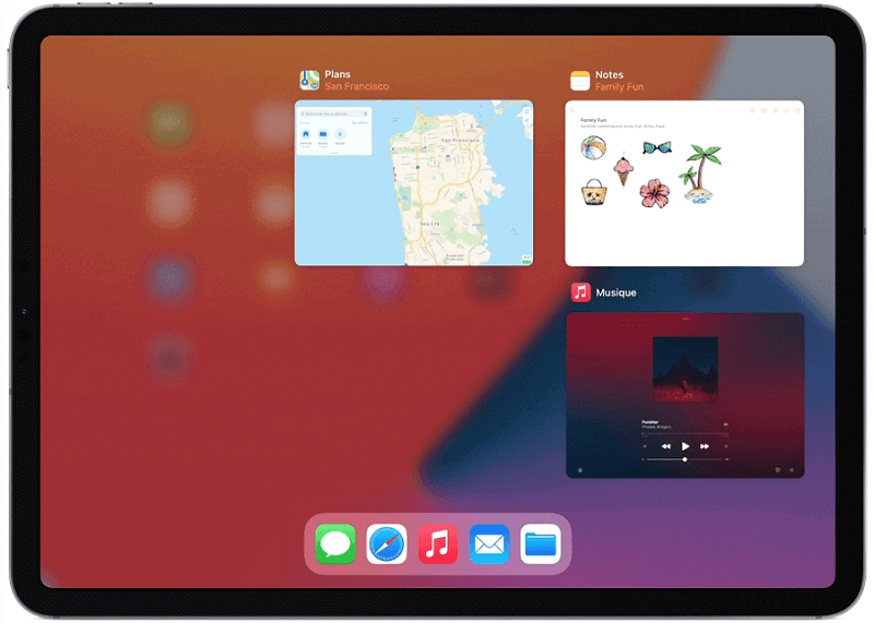 Des applications actives exécutées en arrière-plan