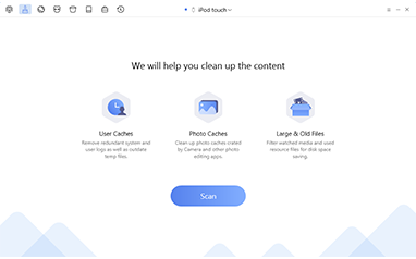 Screenshot of webpage with icons