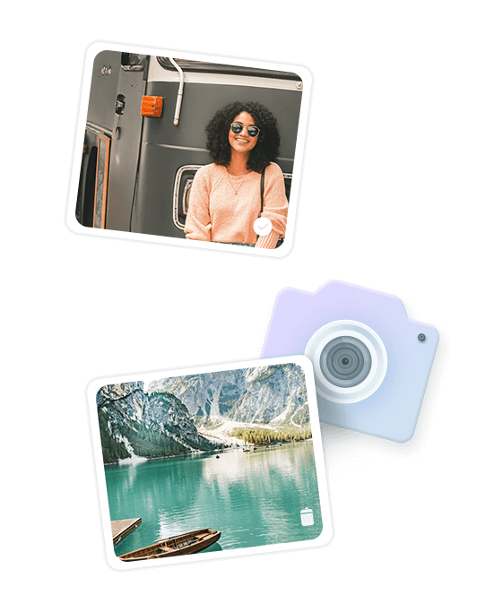 Pictures of woman and man