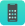 Black cell phone on blue
