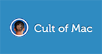Blue background with Cult of Mac