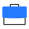 Blue rectangle on black background