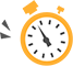 Clock on yellow wall