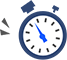 Clock with lightning image