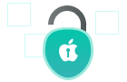 Lock with Apple logo