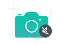 Camera with star on screen