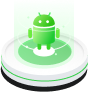 Grünes Android-Handy