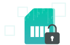 Green folder with padlock