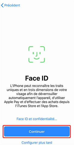 Configuration de Touch ID