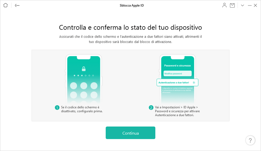 Controlla lo stato del dispositivo