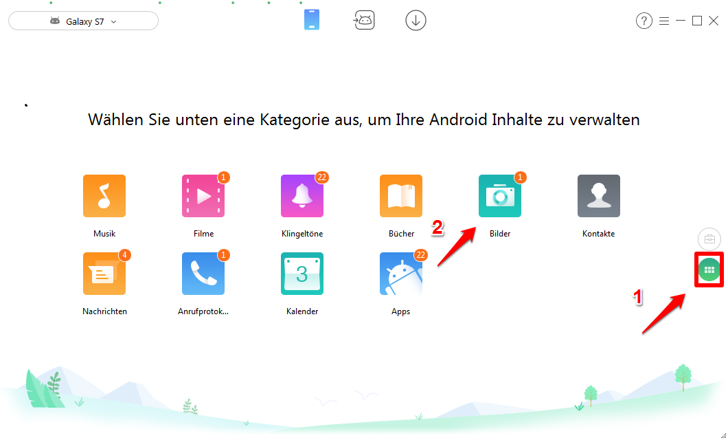 Daten von Samsung auf HTC übertragen - Schritt 2