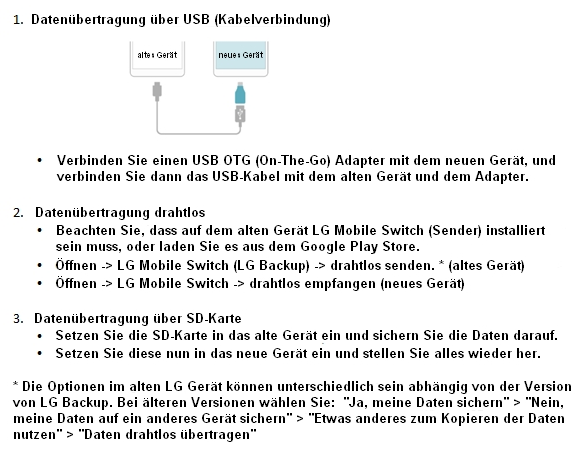 LG Mobile Switch für Datenübertragung image credit: lg.com
