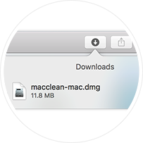 Screenshot of MacClean - MacDing button