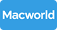 Macworld-Logo auf blauem Hintergrund