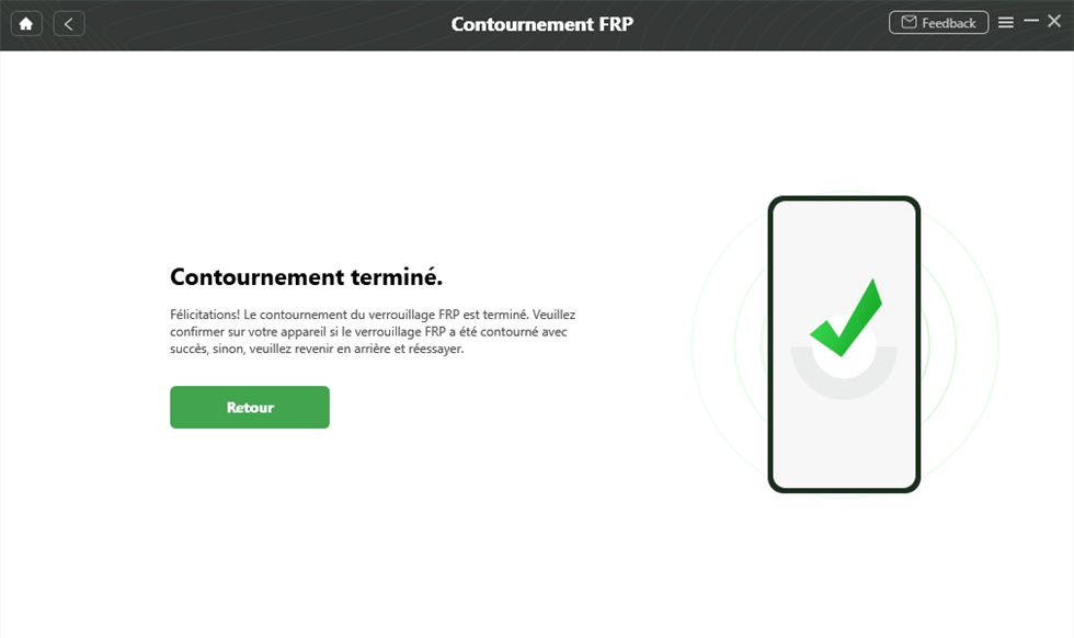 Contournement avec succès