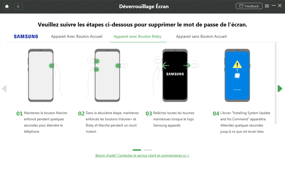 Mettez votre appareil en mode de récupération
