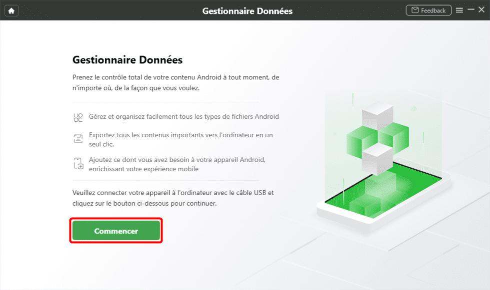 Cliquez sur Commencer