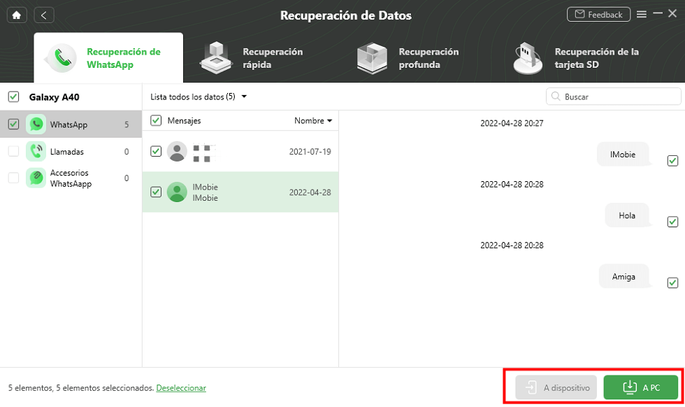 Puedes ver los mensajes borrados de WhatsApp.