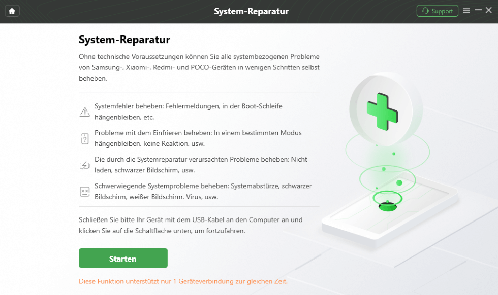Klicken Sie auf Starten