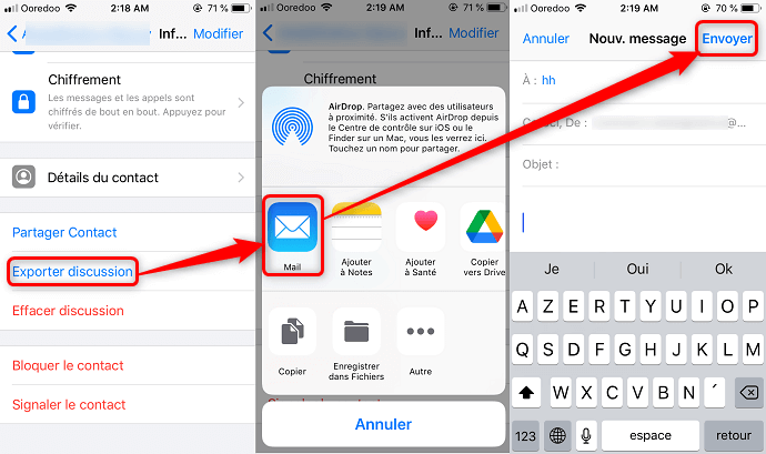 Enregistrer vocal WhatsApp
