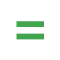 White circle with green stripe