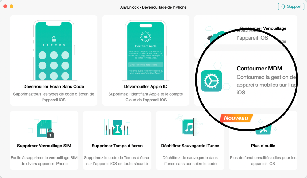 Capture décran du téléphone avec le bouton App Store