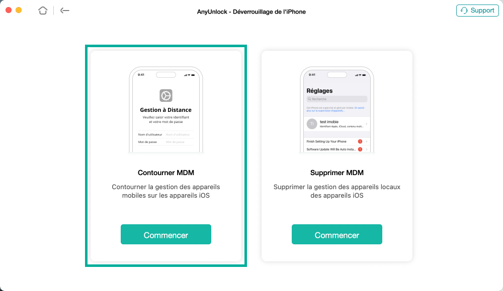 Deux téléphones avec la même application