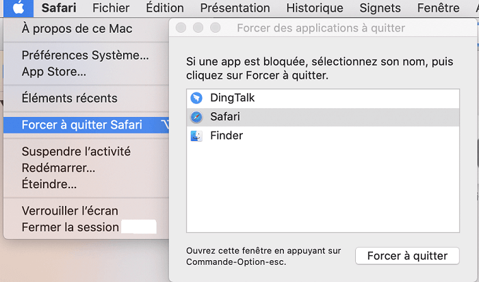 Comment forcer à quitter applications