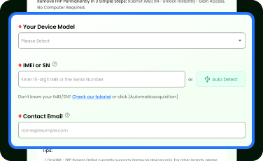 Samsung FRP Unlock for Model Selection