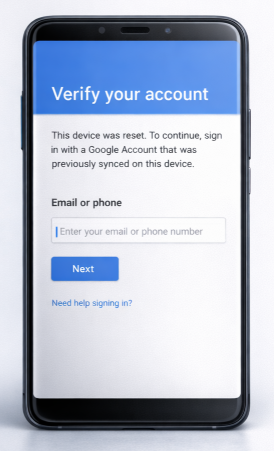 Google Account Verification After Reset