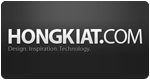 Black and white logo Hong at Com
