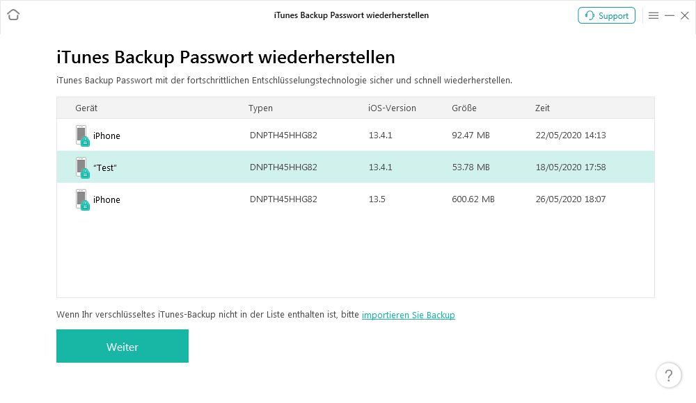 Computerbildschirm mit Gegenständen