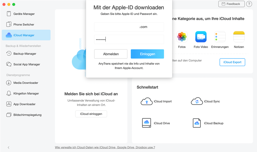 icloud-konto-zuerst-einloggen