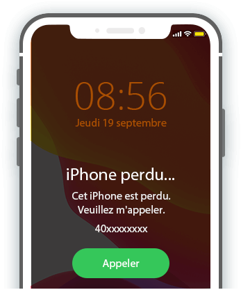 Téléphone avec affichage de lheure