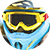 Close-up of person with helmet and goggles