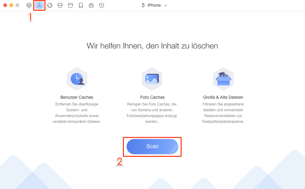 Wie kann man Speicher vom iPhone schaffen â Schritt 1